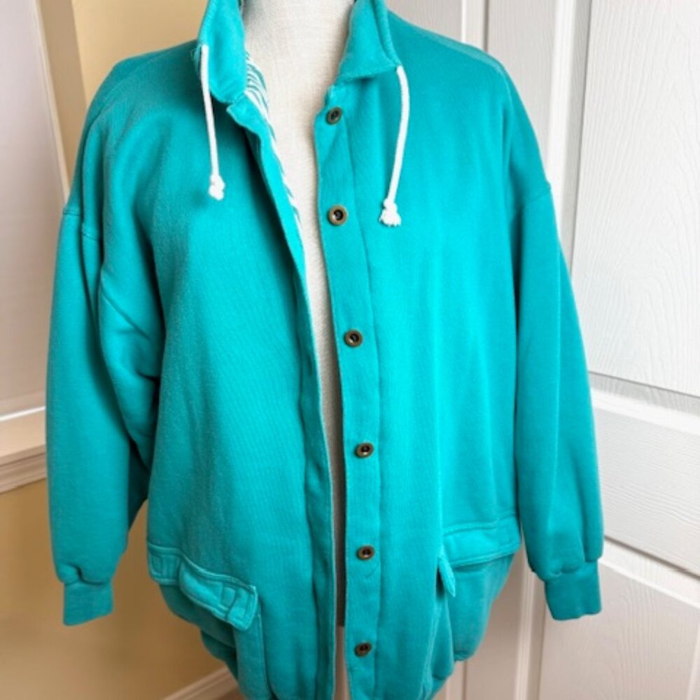 Vintage Gloria Vanderbilt Activewear Fully-Lined Knit Jacket